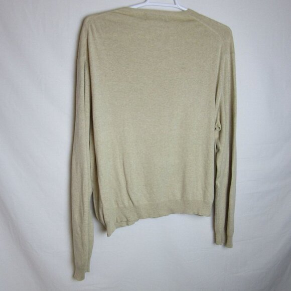 Ralph Lauren Tan Brown V-Neck Pima Cotton Sweater Men's XXL - Picture 7 of 7